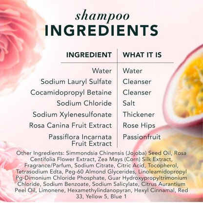 Herbal Essences Juego de champú y acondicionador, rosa mosqueta + m...