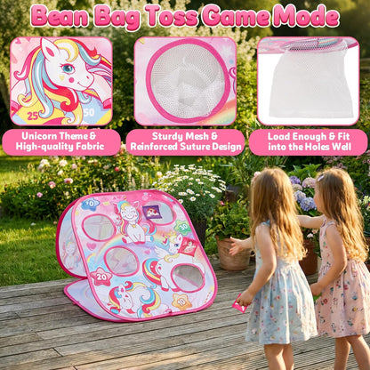 Bean Bag Toss Game for Kids - Cornhole Board Outdoor Toys for Toddl...