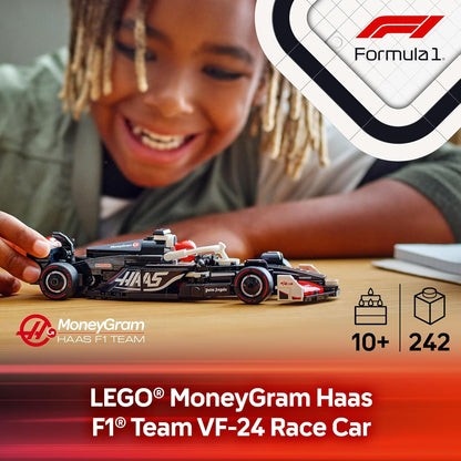 LEGO Speed Champions MoneyGram Haas F1 Team VF-24 Auto de Carrera de Juguete - Juego de Construcción para Niños, Niños y Niñas, Edades 10+ - Auto de Juguete para Fanáticos de F1 - Idea de Regalo para