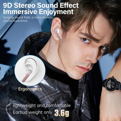 Fhumsh A10 Pro - Auriculares inalámbricos Bluetooth 5.3 HiFi Stereo...