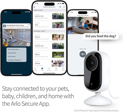 Cámara de seguridad Arlo Essential HD | Solo para interiores | 2ª g...