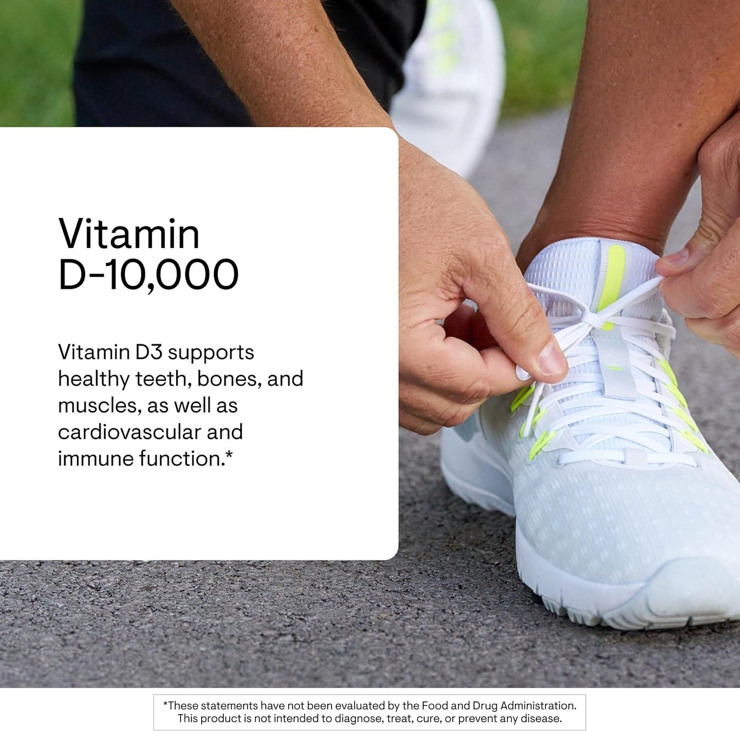 Suplemento alimenticio con vitamina D-10,000 y vitamina D3 (10,000...