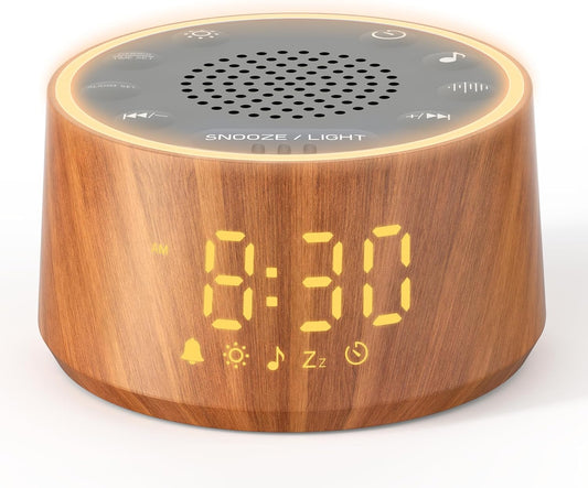 Máquina de sonido para bebé Dreamegg con lámpara de guardería, 25 s...