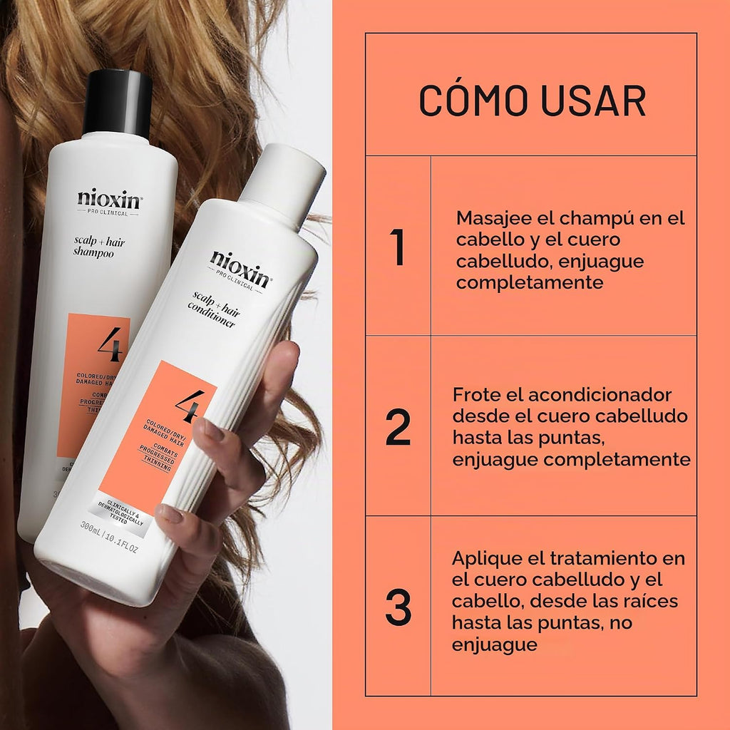 NIOXIN Kits de sistema de engrosamiento del cuero cabelludo + cabel...