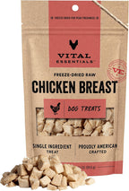 Vital Essentials Golosinas liofilizadas para perros, pechuga de pol...