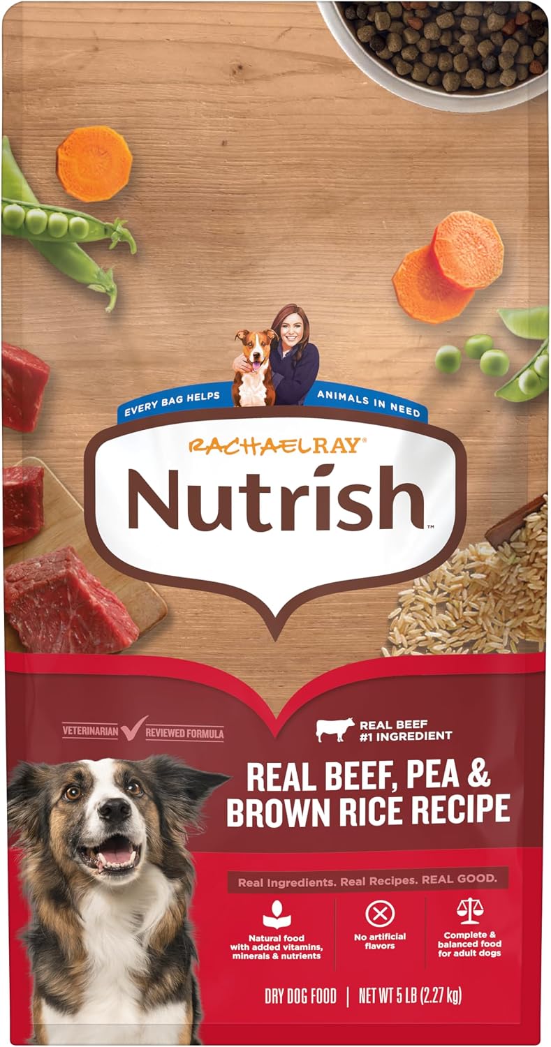 Nutrish Rachael Ray - Alimento seco para perros adultos, receta de...