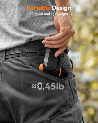 WOLFBOX MF50 Plumero de aire comprimido - Soplador eléctrico de aire de 110000RPM Super Power, soplador mini ajustable de 3 velocidades con carga rápida, soplador de polvo para computadora, teclado