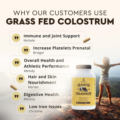 Ancestral Supplements Suplemento de Calostro de Res Alimentada con...