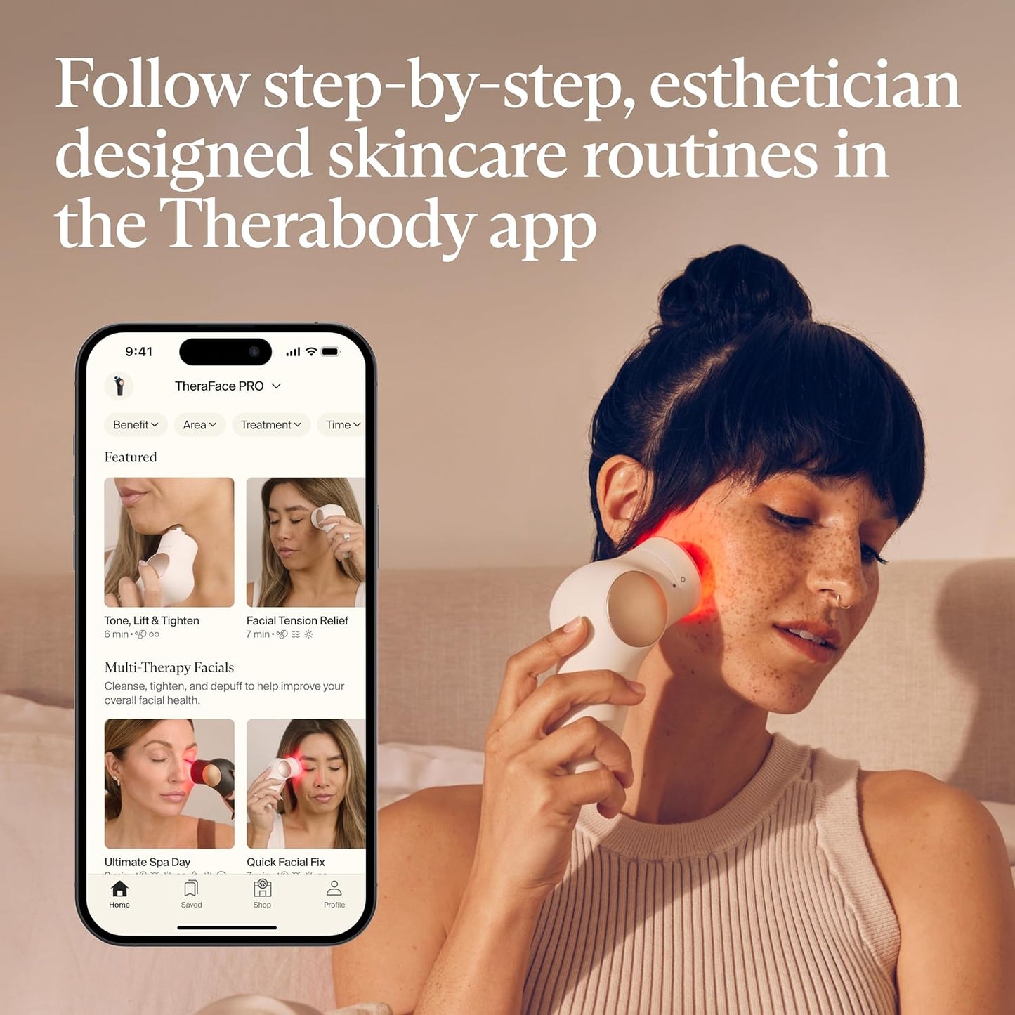 TheraFace Therabody TheraFace PRO - Dispositivo facial de microcorr...