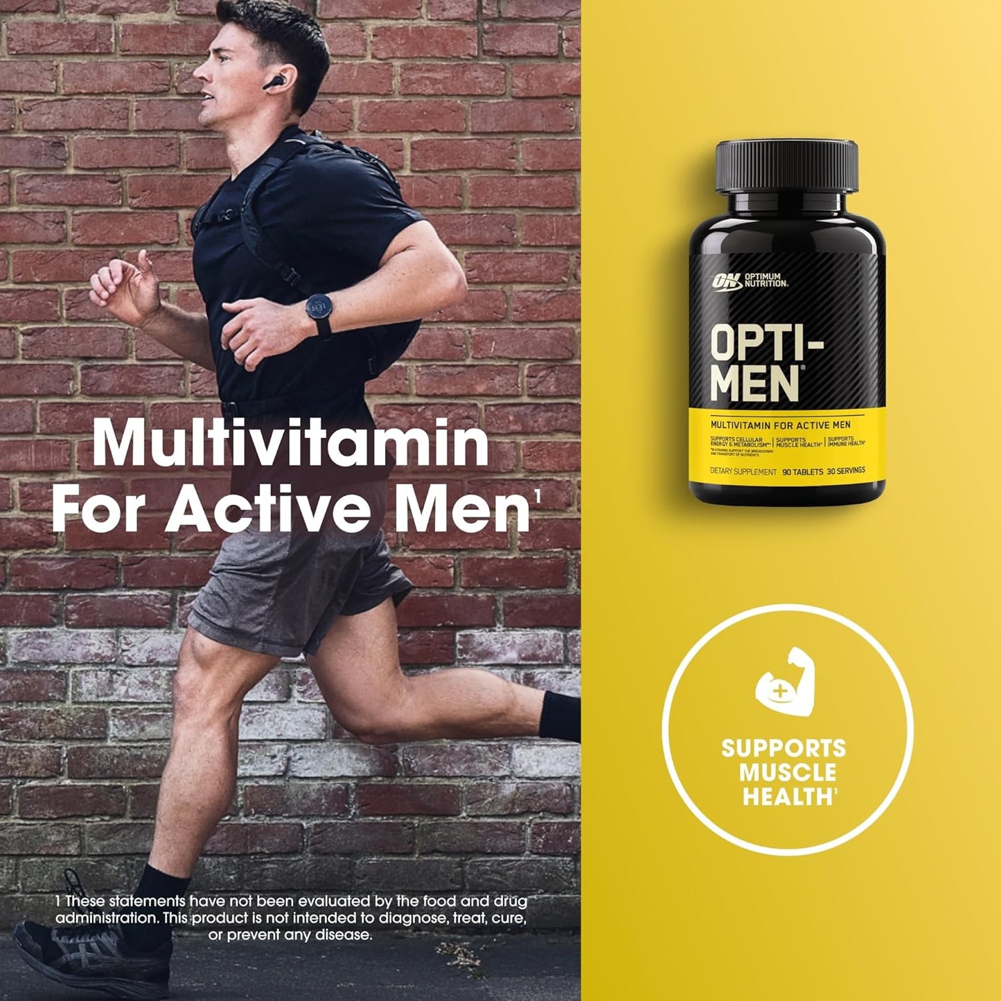 Optimum Nutrition Opti-Men, Vitamina C, Zinc y Vitamina D, E, B12 p...
