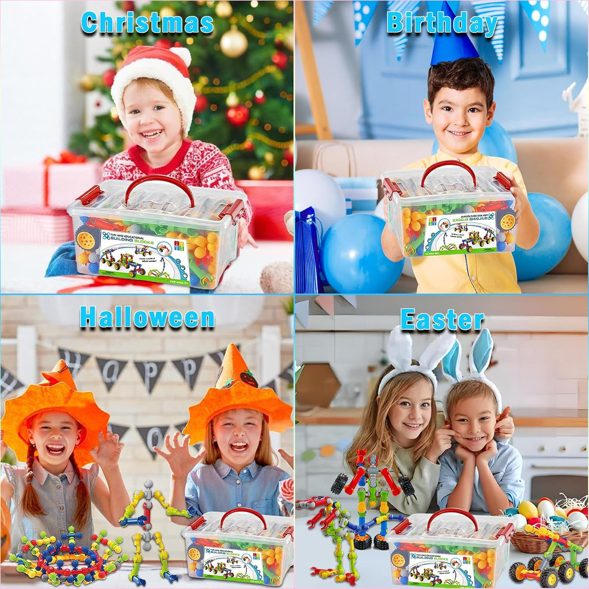 Huaker Juguetes de construcción STEM para niños y niñas de 3, 4, 5,...
