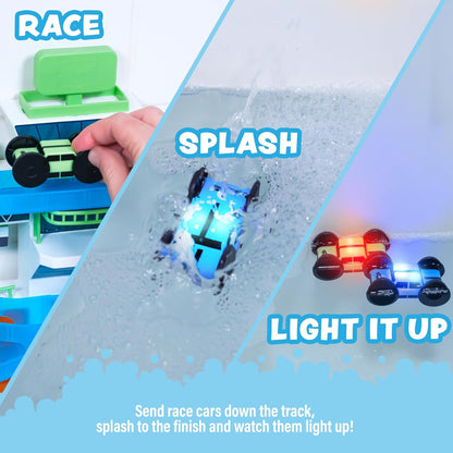 Tub Works® Splash Wheels™ Bathtime Raceway Car Ramp Toddler Bath To...