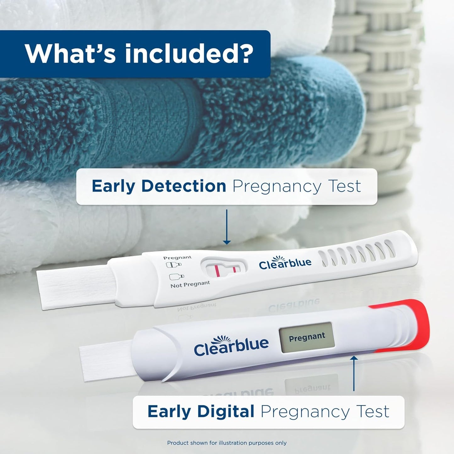 Clearblue Kit de prueba de embarazo temprano, kit de prueba de emba...