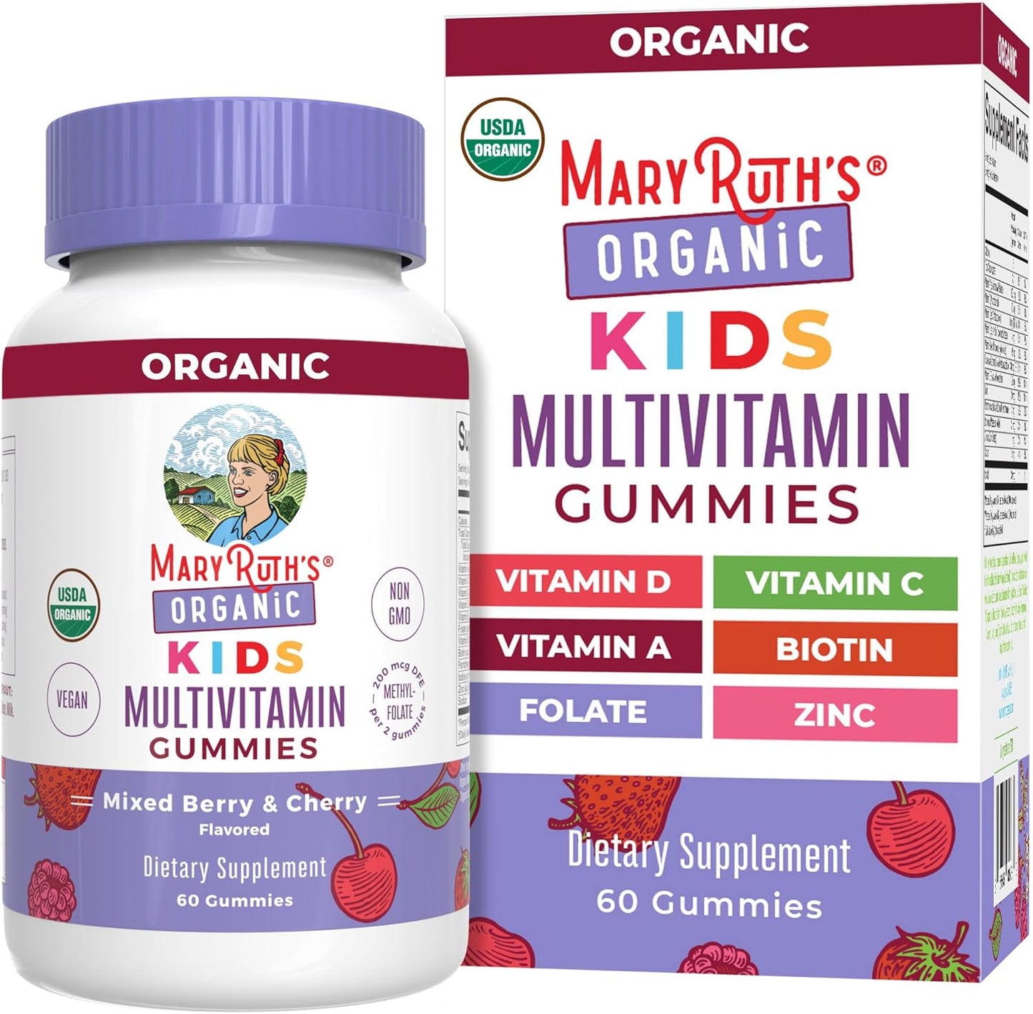 MaryRuth Organics Vitaminas para niños | Multi | Suministro para 1...