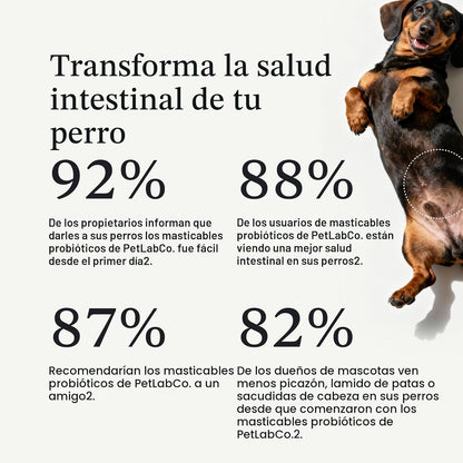 PetLab Co. Probióticos para perros, ayudan a la salud intestinal, l...