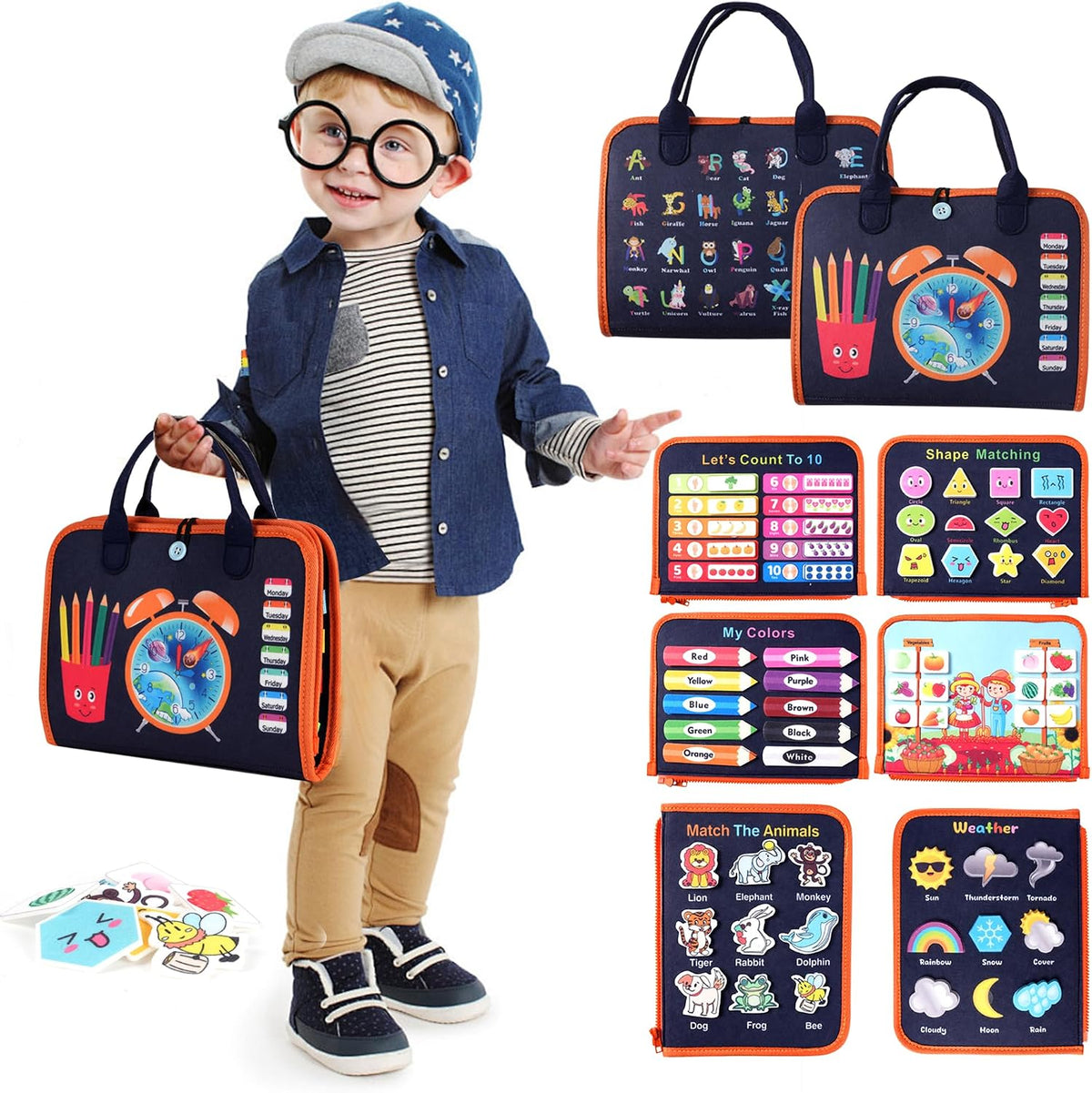 Tabla Ocupada de Juego Montessori para Niños Pequeños: Juguetes Mon...