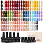 GAOY Juego de 60 esmaltes de uñas de gel, 55 colores para todas las...