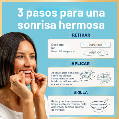 Kit de tiras blanqueadoras dentales Lumineux - 9 tratamientos - sin...