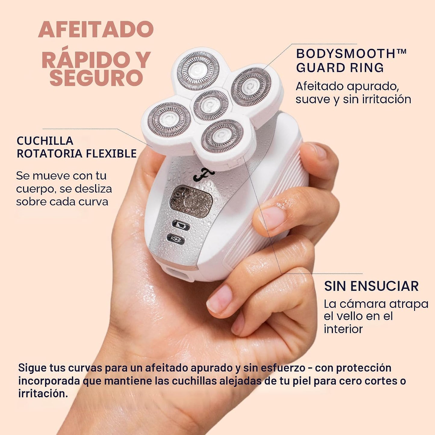 Freebird FlexSeries Maquinilla de Afeitar Eléctrica para Mujeres -...