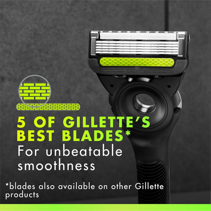 Gillette Labs - Recambios de cuchillas de afeitar, cartuchos de maquinilla de afeitar de 12 quilates, repuestos de maquinilla de afeitar para hombres compatibles con GilletteLabs Exfoliating Bar Razor