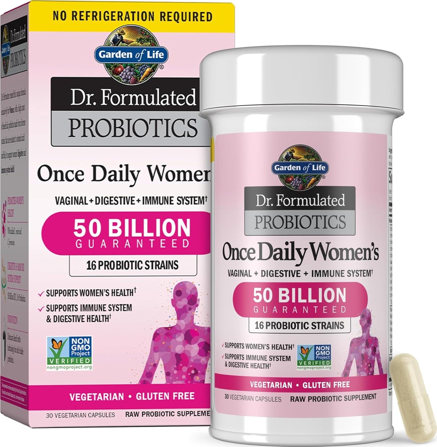 Probiotico Jardín de vida, suplemento para las mujeres, Formulado u...
