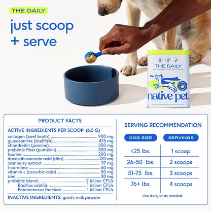 Native Pet Daily Wellness Bundle \u2013 Vitaminas y suplementos par...
