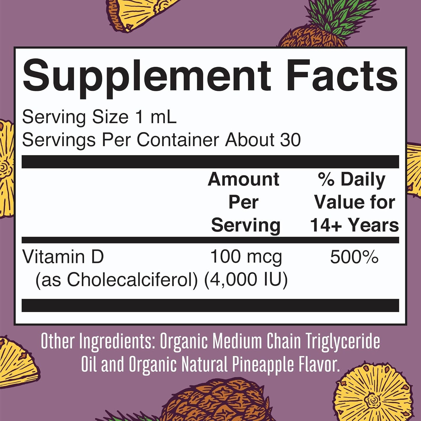 MaryRuth Organics Gotas líquidas de vitamina D3 | Megadosis 4000 UI...