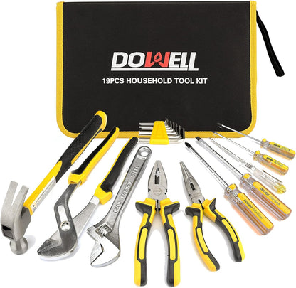 DOWELL Juego de herramientas Kit de herramientas 19 piezas para el...