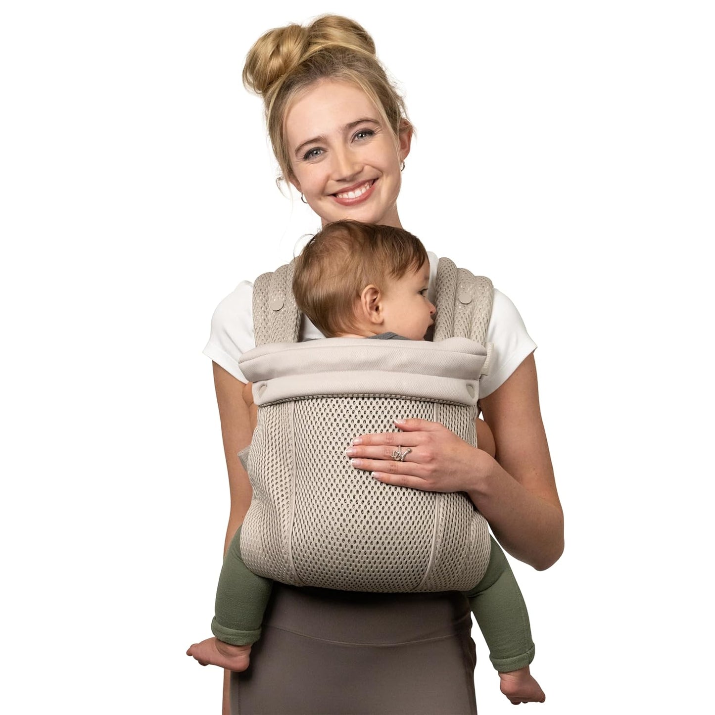 Infantino Honey Blossom - Portabebés ergonómico para bebés a niños...
