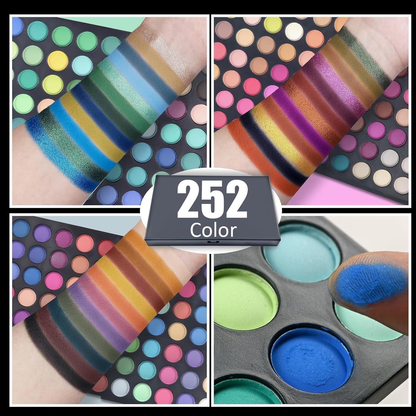 Pure Vie Paleta Profesional de Sombras de Ojos Resaltador de 252 Co...