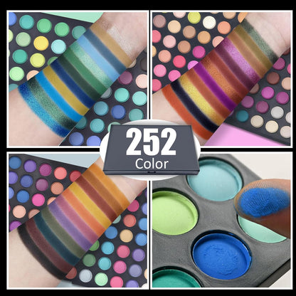 Pure Vie Paleta Profesional de Sombras de Ojos Resaltador de 252 Co...