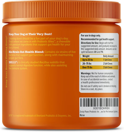 Zesty Paws Probióticos para perros - Enzimas digestivas para la flo...