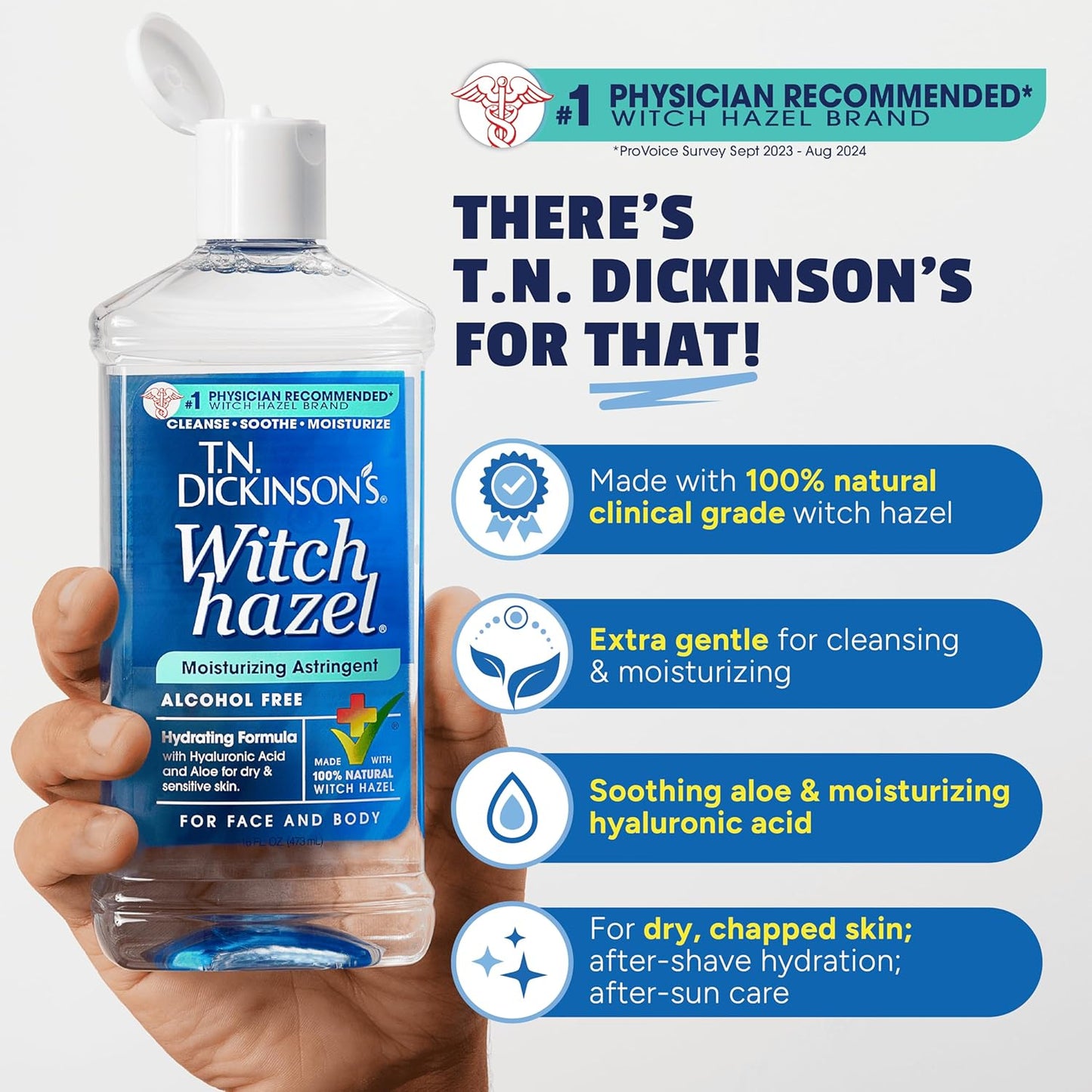 T.N. Dickinson's Hamamelis Astringente hidratante sin alcohol |...