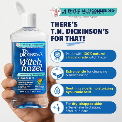 T.N. Dickinson's Hamamelis Astringente hidratante sin alcohol |...