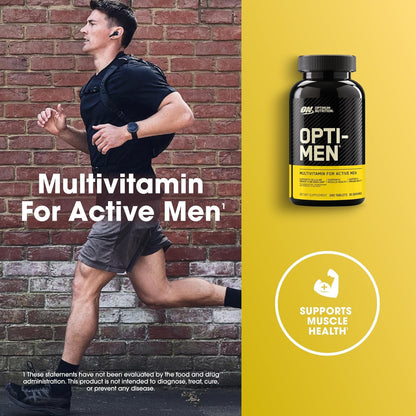 Optimum Nutrition Opti-Men - Multivitamínico diario para hombres, s...