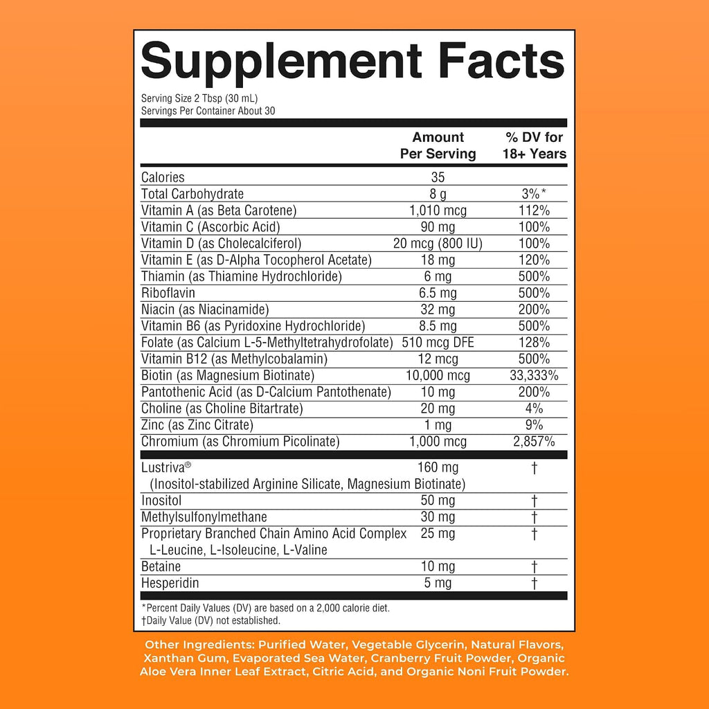 MaryRuth's Multivitamina Líquida+Crecimiento del Cabello | Clín...