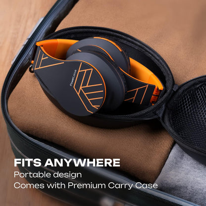 PowerLocus Auriculares Bluetooth sobre la oreja, auriculares inalám...