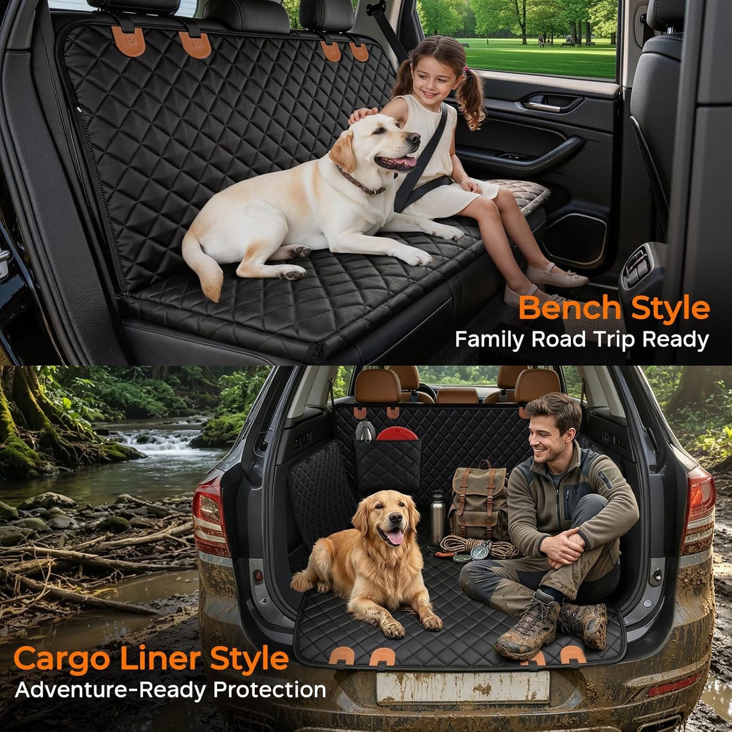URPOWER - Asiento viajero para perros, cubierta de asiento para aut...