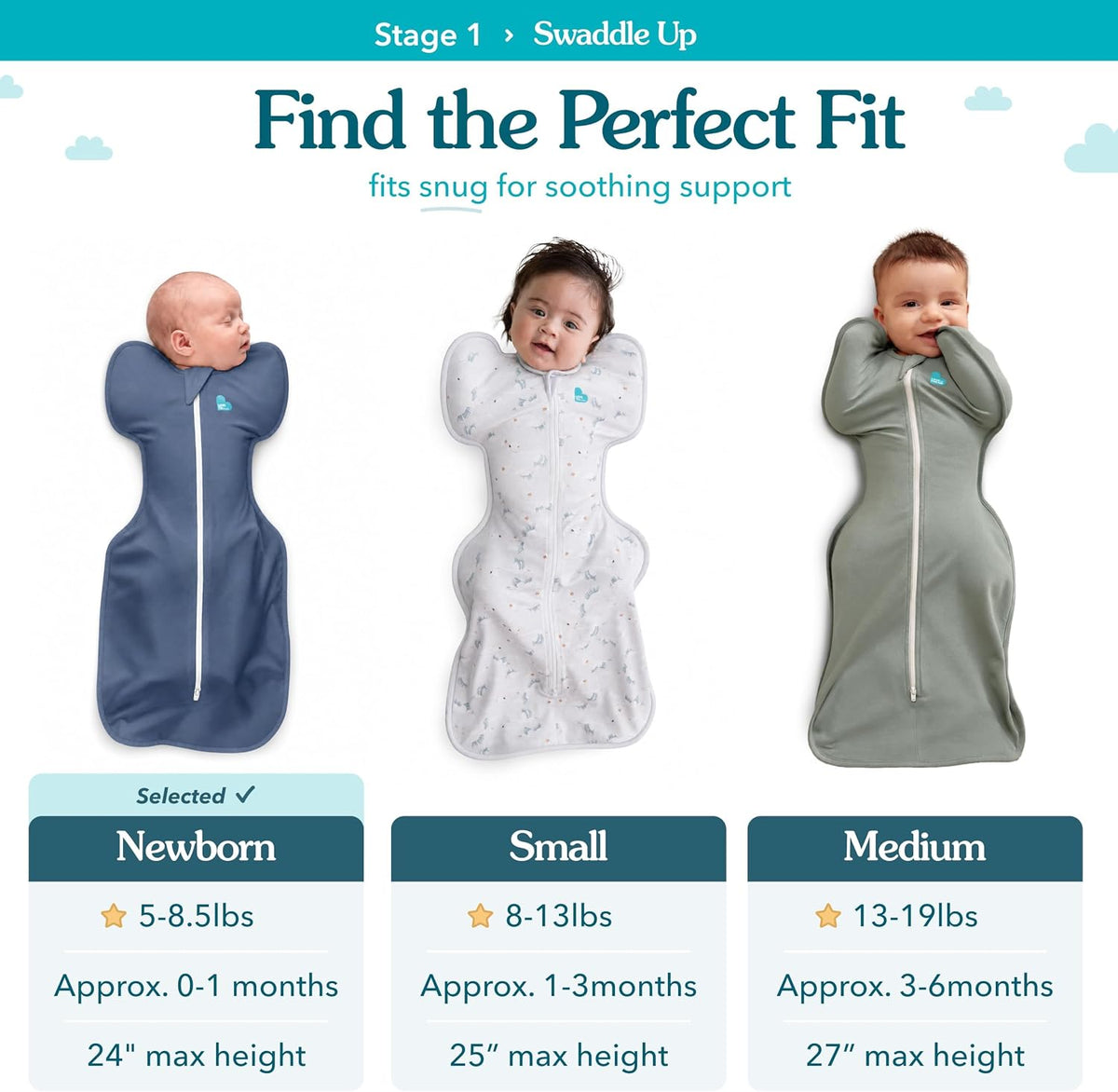 Love to Dream Swaddle Up - Saco de dormir de bambú para bebé, 1.0 T...