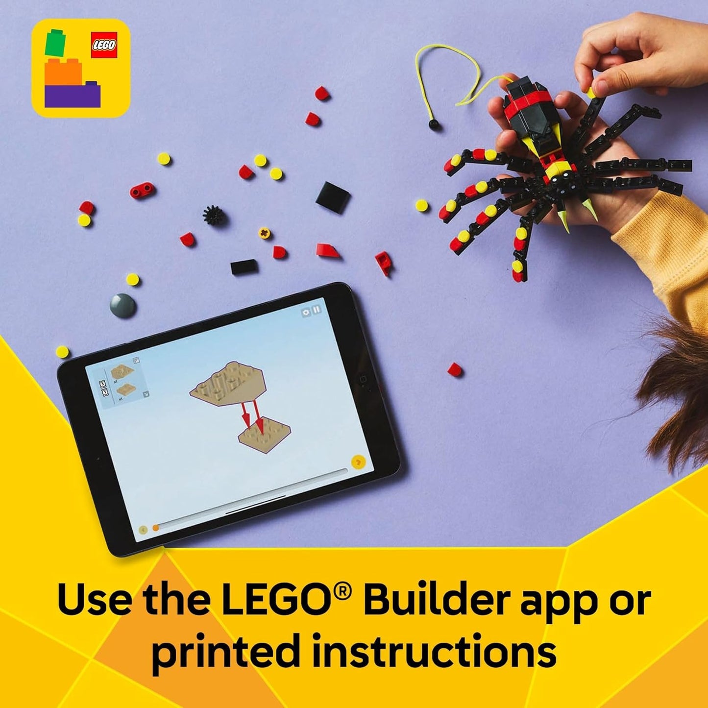 LEGO Creator 31159 - Juguete de araña sorprendente de animales salvajes 3 en 1, juguete de construcción con 3 opciones de construcción, araña, escorpión o serpiente, figuras de animales para niños