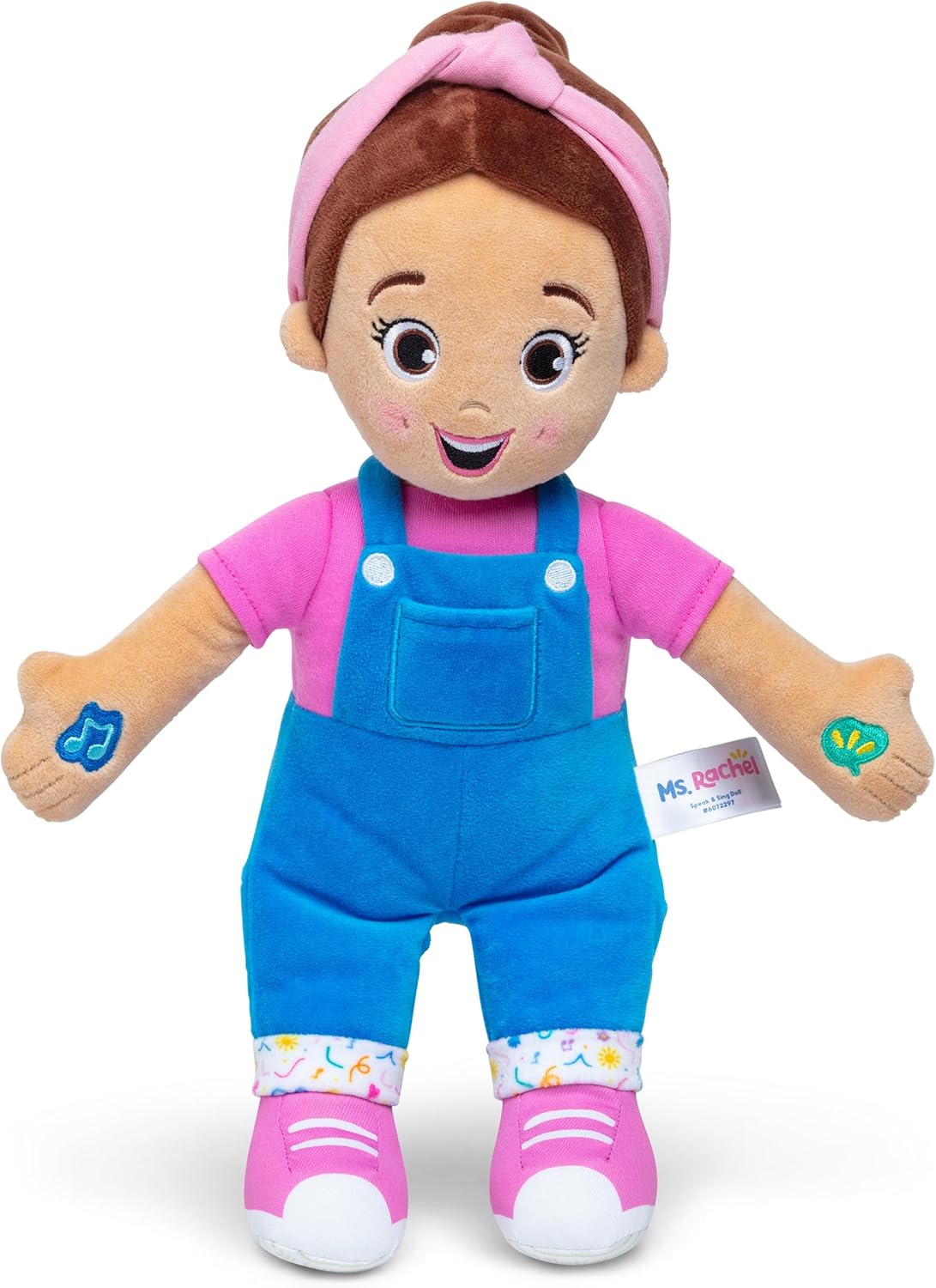 Ms. Rachel Muñeca Oficial que Habla y Canta, Muñeca Interactiva de 16 Pulgadas de Altura con 4 Canciones y Más de 16 Frases, Juguetes para Niños y Niñas de 6 Meses a 3+ Años.