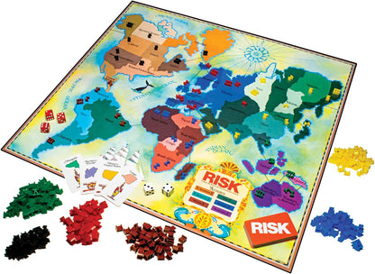 Risk Edición de los 1980 con arte y componentes originales de 1980 de Winning Moves Games USA, juego de mesa de estrategia de dominación mundial para 2 a 6 jugadores, a partir de 8 años