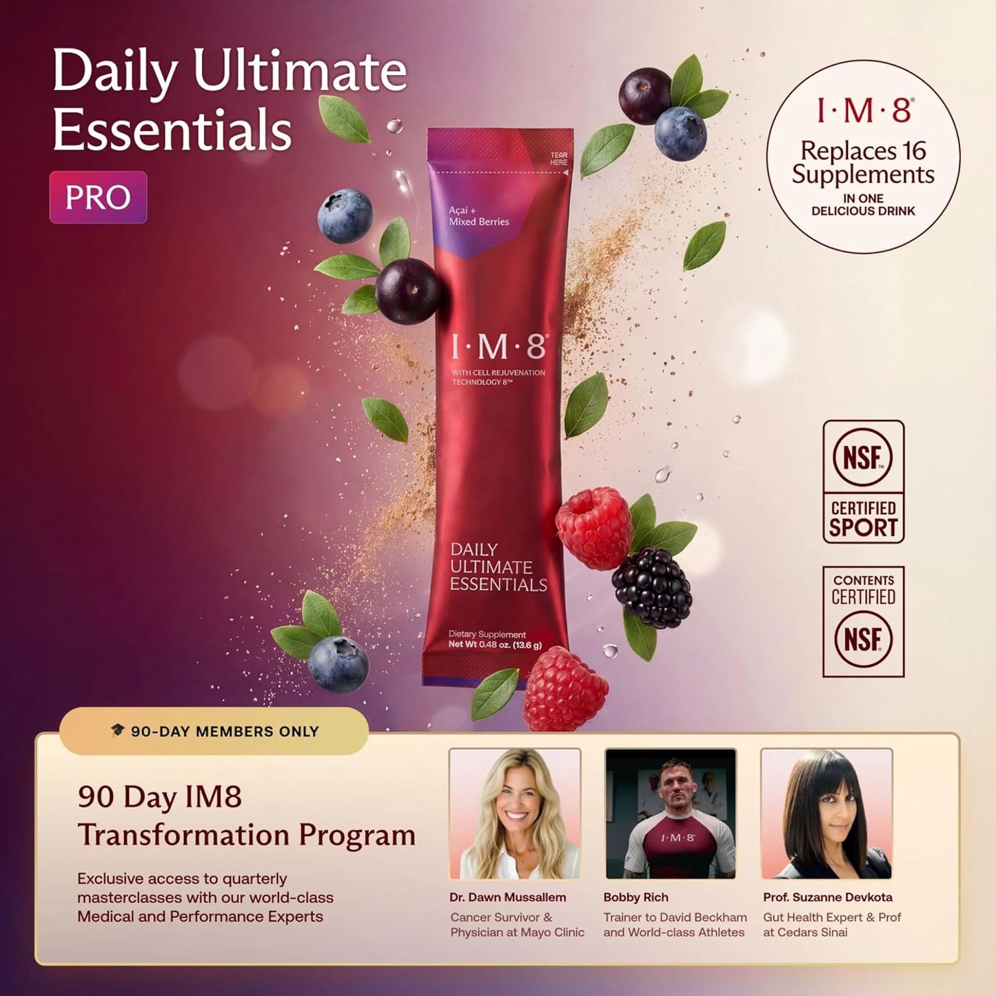 IM8 Daily Ultimate Essentials - Suplemento multivitamínico todo en...