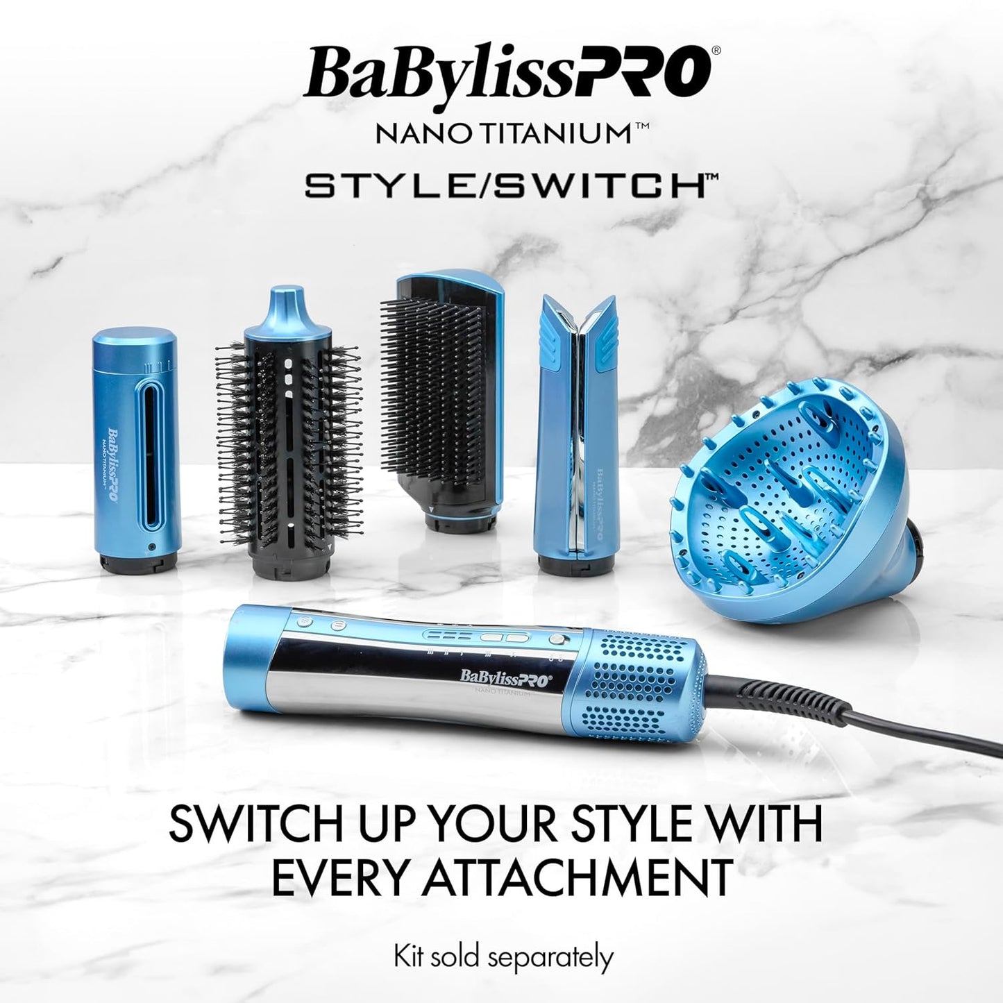 BaBylissPRO StyleSwitch Ionic Multi-Styler, Air Styler and Hair Dry...