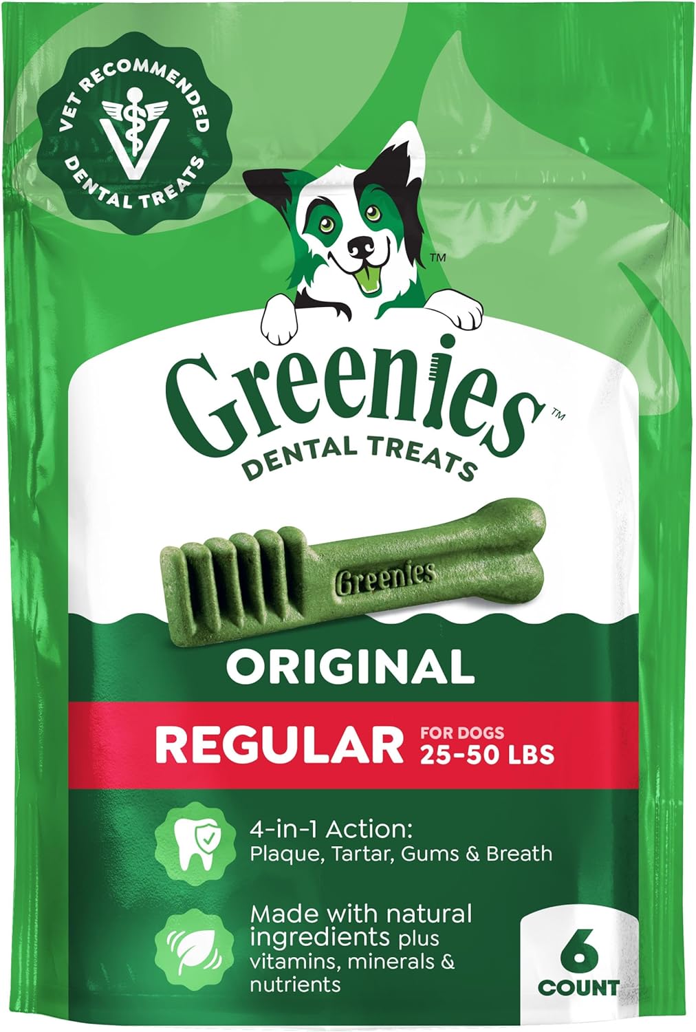 Greenies Golosinas dentales naturales para perros adultos recomenda...