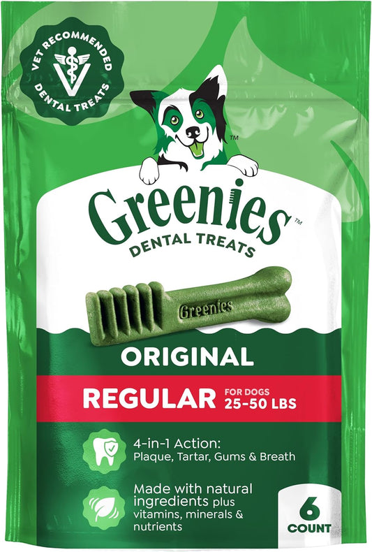 Greenies Golosinas dentales naturales para perros adultos recomenda...