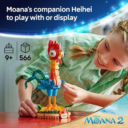 LEGO Disney Moana 2 Heihei - Juguete de construcción para niños, niñas y niños, a partir de 9 años - Regalo para cumpleaños - Juguete de Moana y Disney para fanáticos - 43272