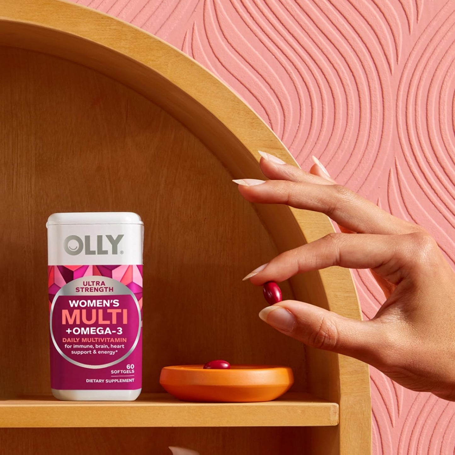 OLLY Ultra Cápsulas Blandas Multivitamínicas para Mujeres, Apoyo pa...