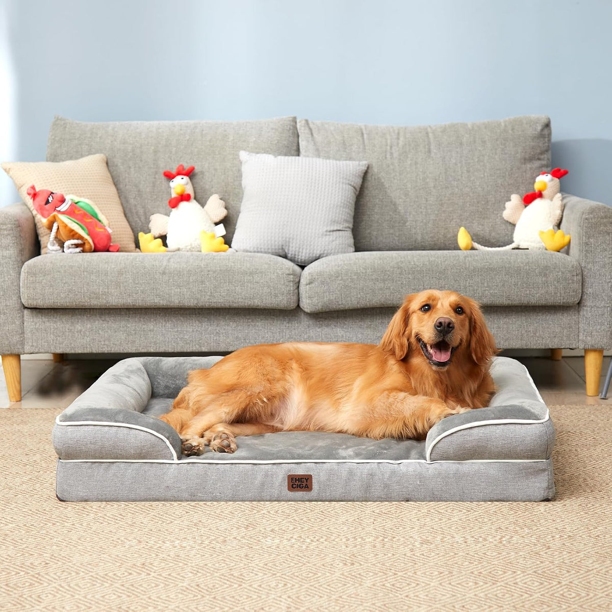 EHEYCIGA \u2013 Cama ortopédica impermeable para perros extragrande...