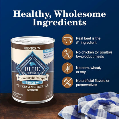 Blue Buffalo Homestyle Recipe - Comida húmeda para perros senior 7+...